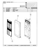 CONTROL SYSTEM Diagram and Parts List for MEA15F-9P-P4  Admiral Microwave
