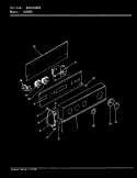 CONTROL PANEL (REV. E - F) Diagram and Parts List for LA2000  Admiral Washer