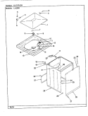 EXTERIOR (REV. G - L) Diagram and Parts List for LA2000  Admiral Washer