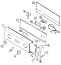CONTROL PANEL (AAx) Diagram and Parts List for LDGA500AAM  Admiral Dryer