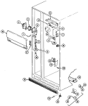 FRESH FOOD COMPARTMENT Diagram and Parts List for RSDA228AAE  Admiral Refrigerator