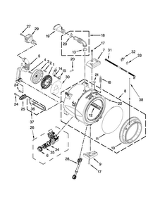 Tub And Basket Parts Diagram and Parts List for MHW7000AG2  Maytag Washer