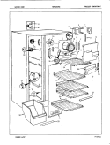 FREEZER COMPARTMENT Diagram and Parts List for NDNS249GZ 7L36A Maytag Refrigerator