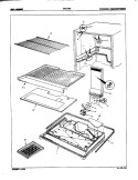 FREEZER COMPARTMENT Diagram and Parts List for NT17HX3GLH 8D75B International Refrigerator