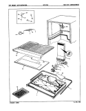 FREEZER COMPARTMENT Diagram and Parts List for NT17H4A 9B04A Admiral Refrigerator