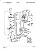 FREEZER COMPARTMENT Diagram and Parts List for NNS207JA 8L34A Maytag Refrigerator