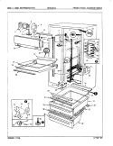 FRESH FOOD COMPARTMENT Diagram and Parts List for NNS208JA 8L36A Maytag Refrigerator