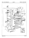 FREEZER COMPARTMENT Diagram and Parts List for NNS208JA 8L36A Maytag Refrigerator