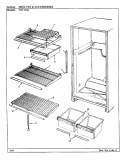 SHELVES & ACCESSORIES Diagram and Parts List for TNT157BA AF07B Admiral Refrigerator