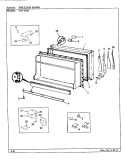 FREEZER DOOR Diagram and Parts List for TNT157BA AF07B Admiral Refrigerator