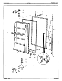 FREEZER DOOR Diagram and Parts List for HCF120 8V018 Hardwick Freezer