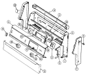 CONTROL PANEL Diagram and Parts List for CRGA600AAL  Admiral Range