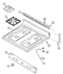 TOP ASSY. Diagram and Parts List for CRGA600AAW  Admiral Range