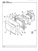 DOOR Diagram and Parts List for 687AM-TKSAW  Admiral Range
