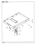 BLOWER PLENUM Diagram and Parts List for A89L-4-R  Admiral Cooktop