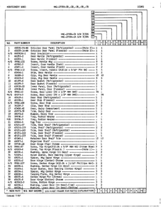 Doors/misc Page 2 Diagram and Parts List for 19584A  Admiral Refrigerator