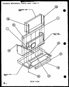 Chassis Mechanical Parts Assy (pth09300e/p9806808r) (pth09400e/p9806908r) (pth09300ec/p9811808r) (pth09400ec/p9872308r) Diagram and Parts List for PTH09400F P1102701R Amana Air Conditioner