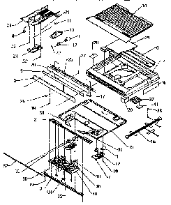 Divider Block Diagram and Parts List for TXI21R2-P1168012W  Amana Refrigerator