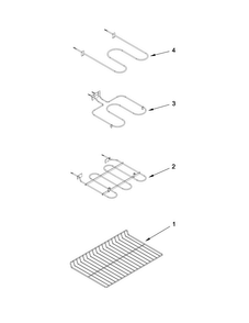Rack And Element Parts Diagram and Parts List for MET8665XW02  Maytag Range