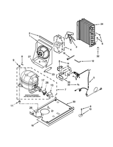 Unit Parts Diagram and Parts List for MIM1554ZRS0  Maytag Ice Maker