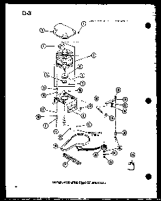 Motor Diagram and Parts List for TAA200 P75751-13W Amana Washer