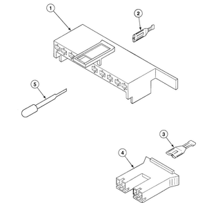 Terminals 1 Diagram and Parts List for SWT820WN  Speed Queen Washer