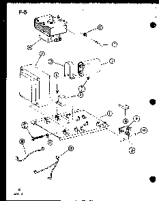 Section 5 Diagram and Parts List for CRRL-8TD P75593-2M Amana Microwave