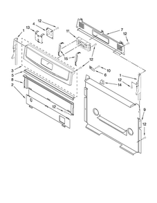Control Panel Parts Diagram and Parts List for AGR5844VDS4  Amana Range