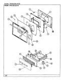 DOOR / DRAWER Diagram and Parts List for 675AM-KSVW  Admiral Range