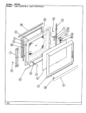 DOOR Diagram and Parts List for A54FN-5TKVWM-R  Admiral Microwave Oven Combo