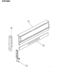 CONTROL PANEL Diagram and Parts List for S1070EH-KZ  Admiral Range