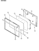DOOR Diagram and Parts List for S1070EH-KZ  Admiral Range