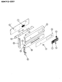 Part Location Diagram of 2601W111-86 Whirlpool BACKGUARD ASSEMBLY, HVST WHT