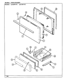 DOOR / DRAWER Diagram and Parts List for A3100PPA  Admiral Range