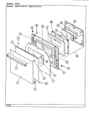 DOOR Diagram and Parts List for A59G-5TXW-R  Admiral Range