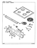 TOP ASSY. Diagram and Parts List for A5898XRB  Admiral Range