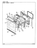 DOOR Diagram and Parts List for A5898XRB  Admiral Range