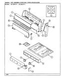 TOP ASSY. / CONTROL PANEL Diagram and Parts List for A3110PPW  Admiral Range