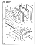 DOOR \ DRAWER (A3120SPx) Diagram and Parts List for A3120SPA  Admiral Range