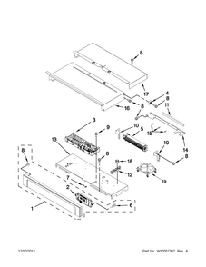 Part Location Diagram of WPW10496841 Whirlpool Control, Electric