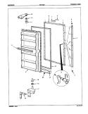 FREEZER DOOR Diagram and Parts List for HCF200 8V078 Hardwick Freezer