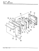DOOR Diagram and Parts List for A79FN-5EVW-R  Admiral Wall Oven