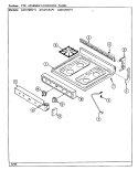 TOP ASSY. / CONTROL PANEL Diagram and Parts List for A3131WRW  Admiral Range