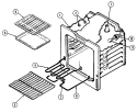 OVEN Diagram and Parts List for GC3531WUW  Crosley Range