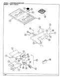TOP ASSY. Diagram and Parts List for 687AJ-TKSAW  Admiral Range