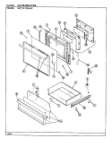 DOOR \ DRAWER Diagram and Parts List for 687AJ-TKSAW  Admiral Range