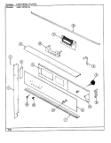 CONTROL PANEL (A59F - 5TVW - R) Diagram and Parts List for A59F-5TXW-R  Admiral Wall Oven