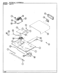 INTERNAL CONTROLS Diagram and Parts List for A59F-5TXW-R  Admiral Wall Oven