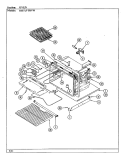 OVEN Diagram and Parts List for 666WJ-THVW  Admiral Range
