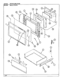 DOOR \ DRAWER Diagram and Parts List for 666WJ-THVW  Admiral Range